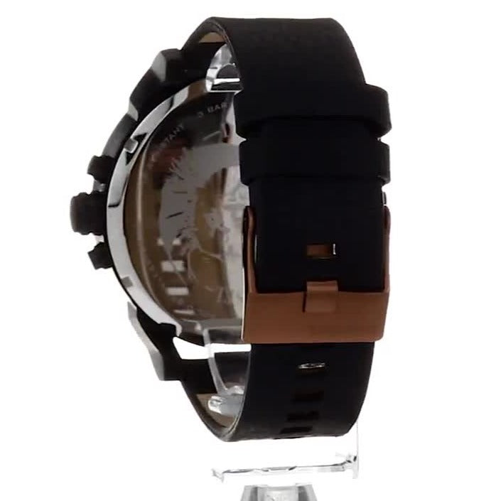 Diesel DZ7400 Mr. Daddy 2.0 Chronograph Men's Watch – Black Dial & Black Stainless Steel Strap