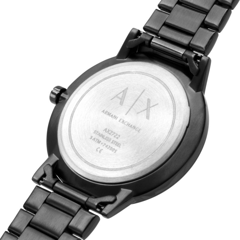 Armani Exchange Cayde AX2722 Men's Analog Watch – Grey Dial with Matching Grey Stainless Steel Strap